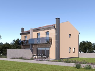 DVOJNA HIŠA S POGLEDOM NA MORE IN 3 SPALNICE V OKOLICI BUJA NA MIRNI LOKACIJI