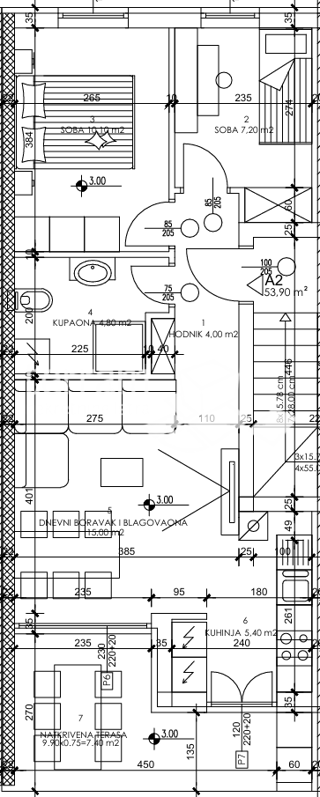 Istra, Pula, Busoler, stanovanje 61,55 m2, 2SS+DB, prvo nadstropje, #prodaja