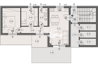 Istra, Pula, Busoler, stanovanje 64,05 m2, 2 sobi + dnevni prostor, vrt 50 m2, #prodaja