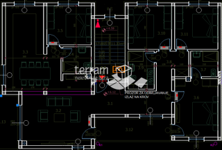 Istra, Pula, Štinjan, stan 170m2, 3 SS+DB, drugo nadstropje, garaža, NOVO, #prodaja