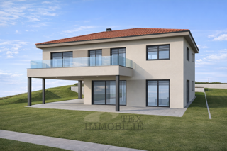 Zazidljivo zemljišče z gradbenim dovoljenjem – 918 m², 8 km od Poreč