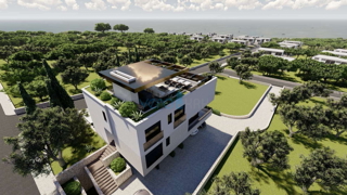 Mesto Krk, moderni penthouse 162 m2 s pogledom na morje in bazenom, prodamo