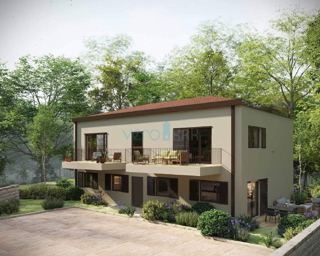 Otok Krk, Omišalj, dvosobno stanovanje v 1. nadstropju, novogradnja, pogled na morje, shramba, prodaja