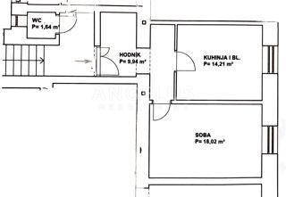 Stanovanje Donji grad, Donji Grad, 43m2