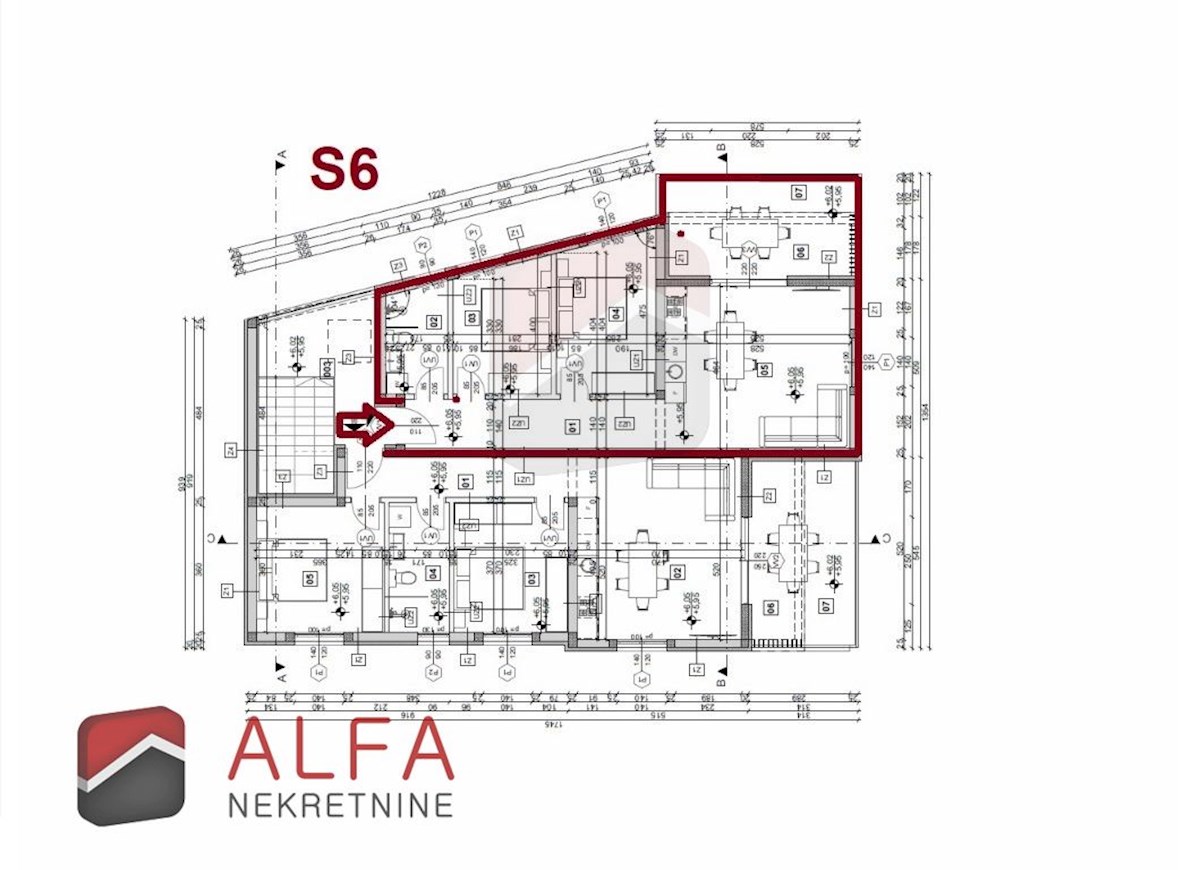 Hrvaška, Vodice, novogradnja, prodaja dvosobno stanovanje, drugo nadstropje
