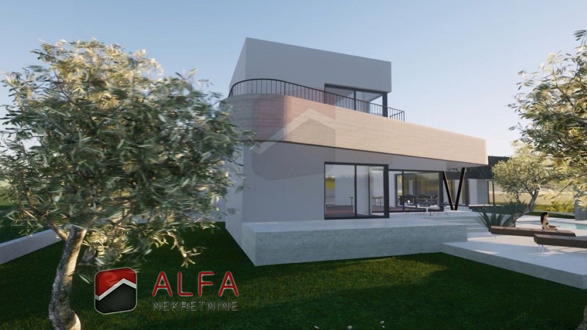 Hrvaška, Vodice – Impresivna vila z bazenom, garažo in odprtim pogledom na morje