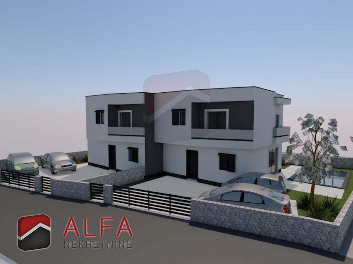 Hrvaška, Tribunj – prodaja nova polpritlična hiša, bazen, 140 m od morja