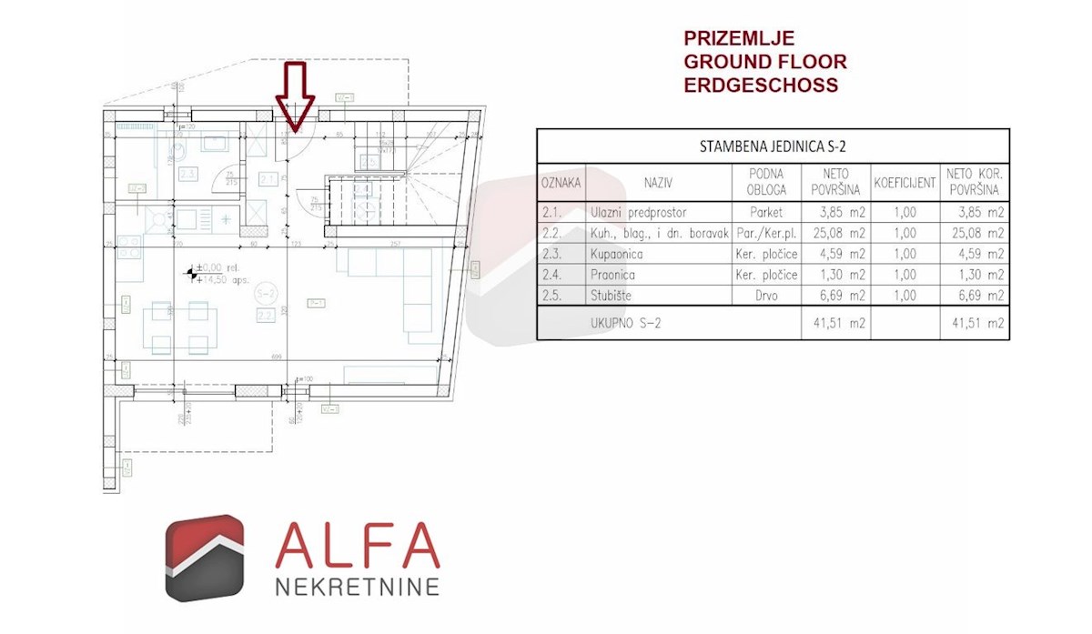 Hrvaška, Tribunj – prodaja nova polpritlična hiša, bazen, 140 m od morja