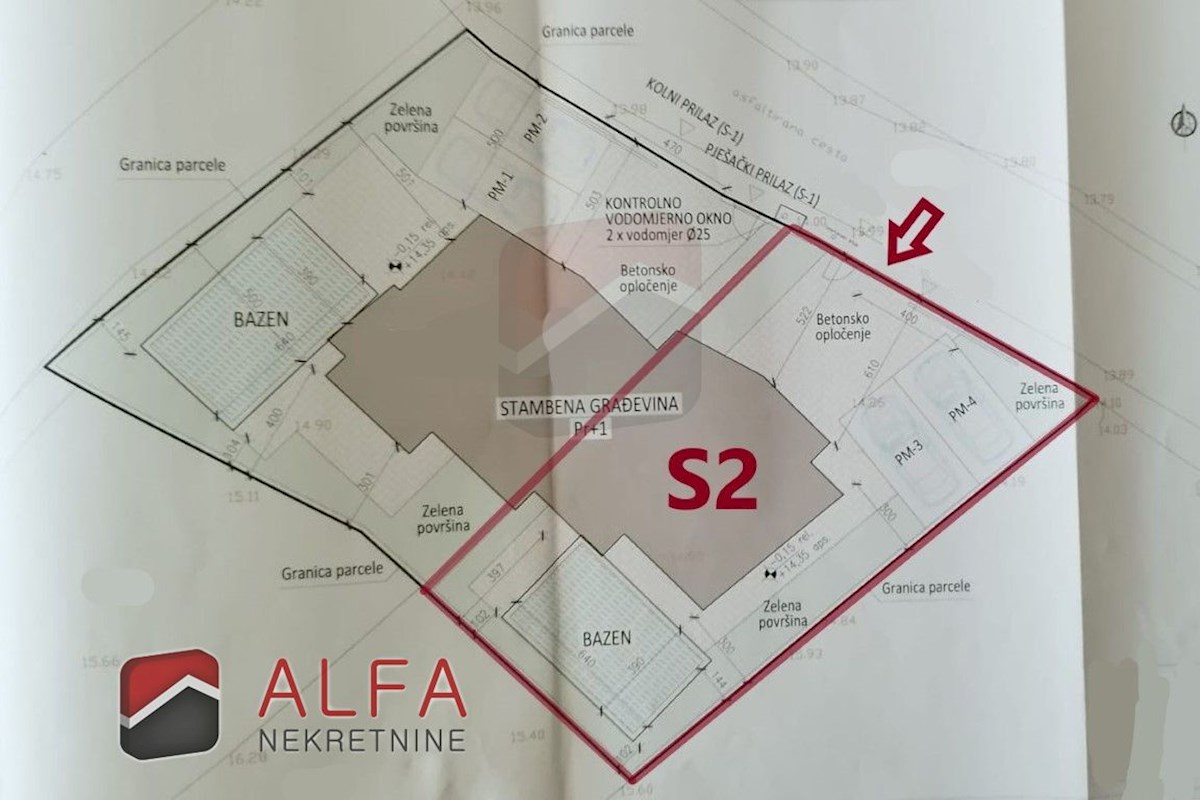 Hrvaška, Tribunj – prodaja nova polpritlična hiša, bazen, 140 m od morja
