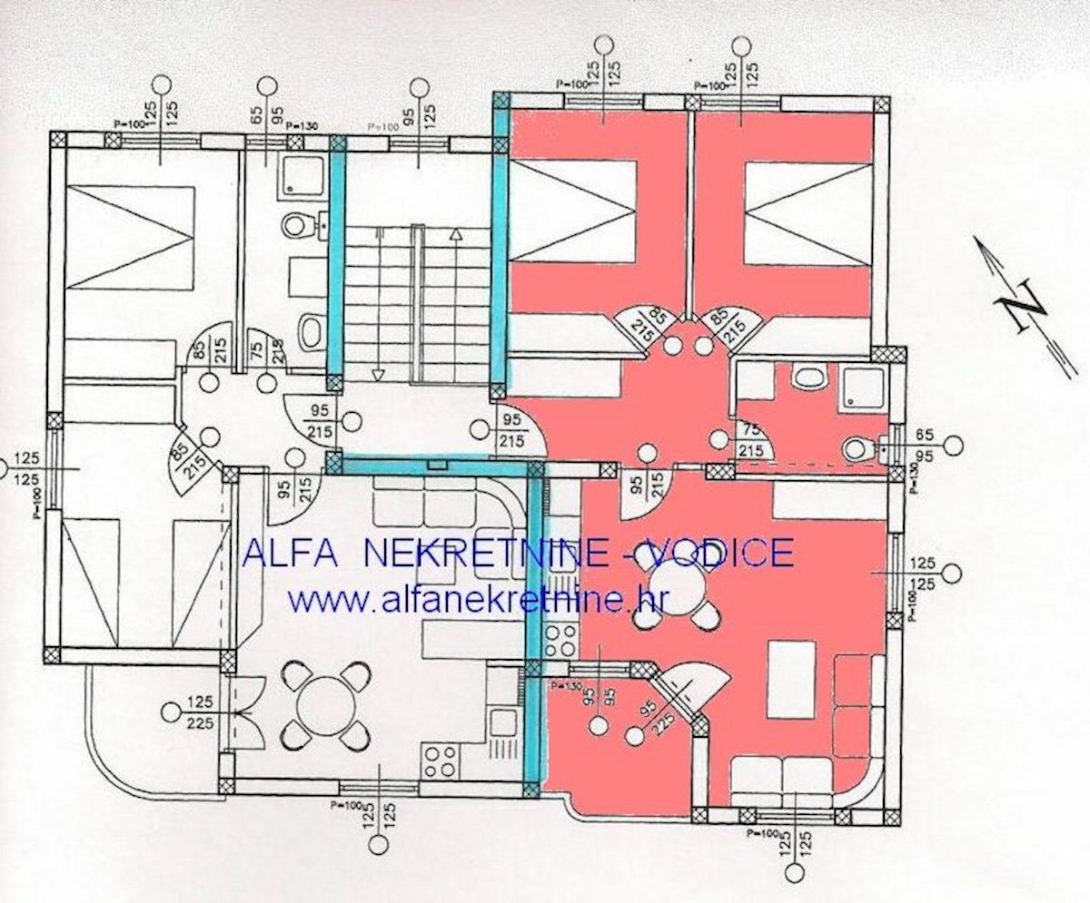 Hrvaška, Vodice, prodamo dvosobno opremljeno stanovanje v drugem nadstropju