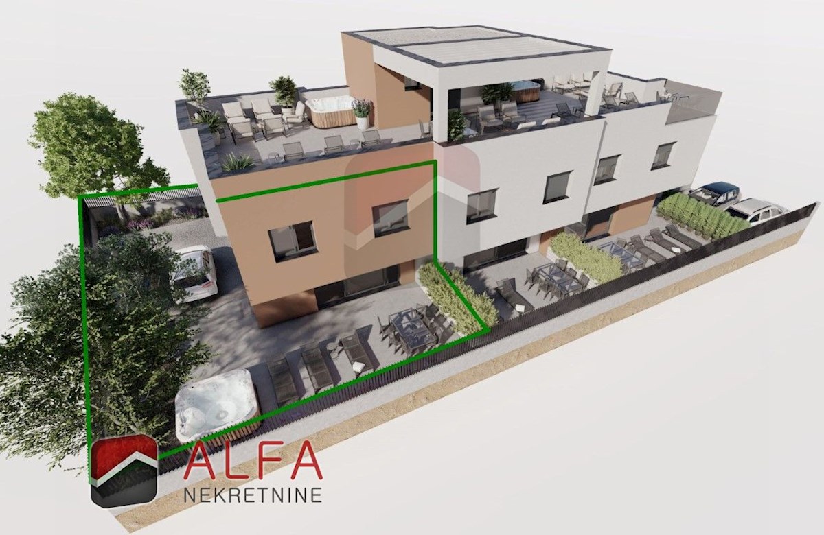 Hrvaška, Vodice, novogradnja, prodaja dvoetažni apartma, blizu morja