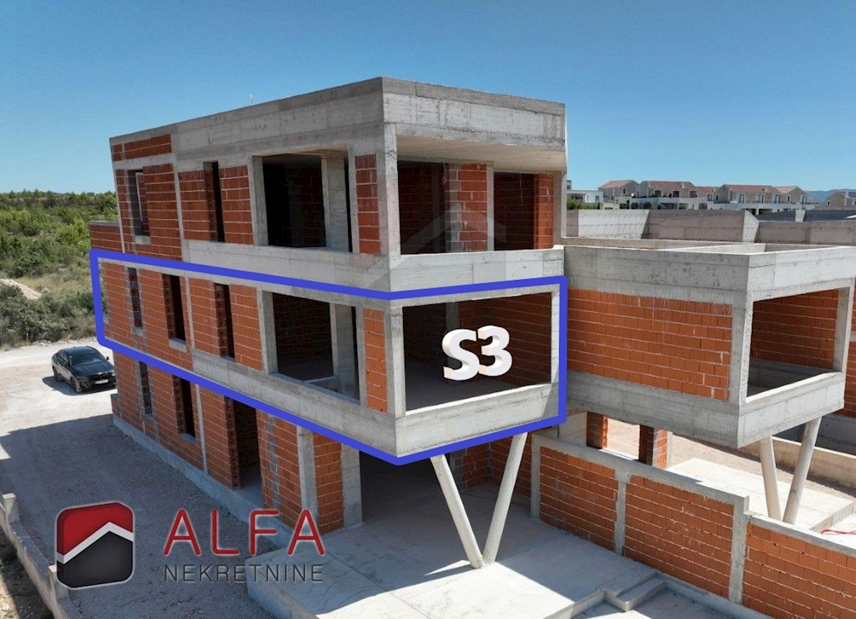 Hrvaška, Vodice, prodaja novo stanovanje, prvo nadstropje, pogled na morje