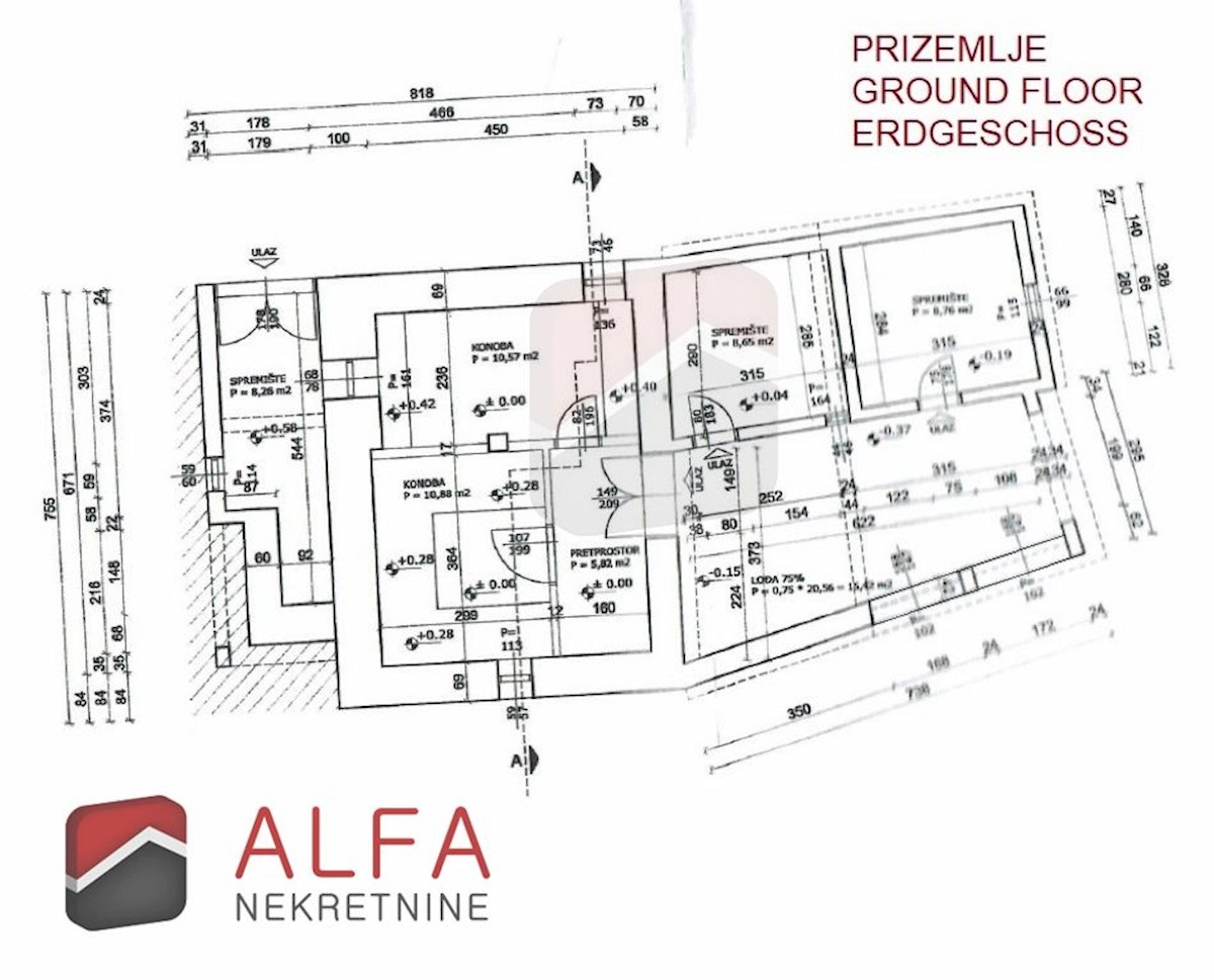 Hrvaška, otok Prvić, Šepurine – hiša naprodaj z velikim vrtom in pogledom na morje