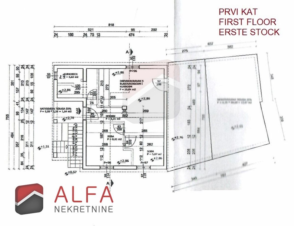 Hrvaška, otok Prvić, Šepurine – hiša naprodaj z velikim vrtom in pogledom na morje