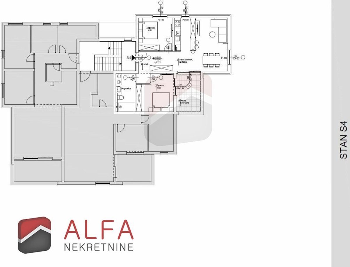 Hrvaška, Vodice, prodamo nov dvosobni apartma, prvo nadstropje