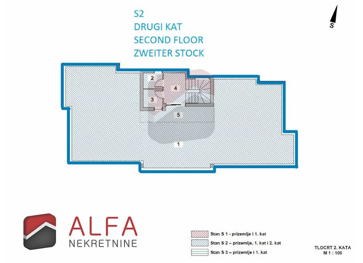 Hrvaška, Vodice, novogradnja, prodamo trietažni apartma z veliko strešno teraso