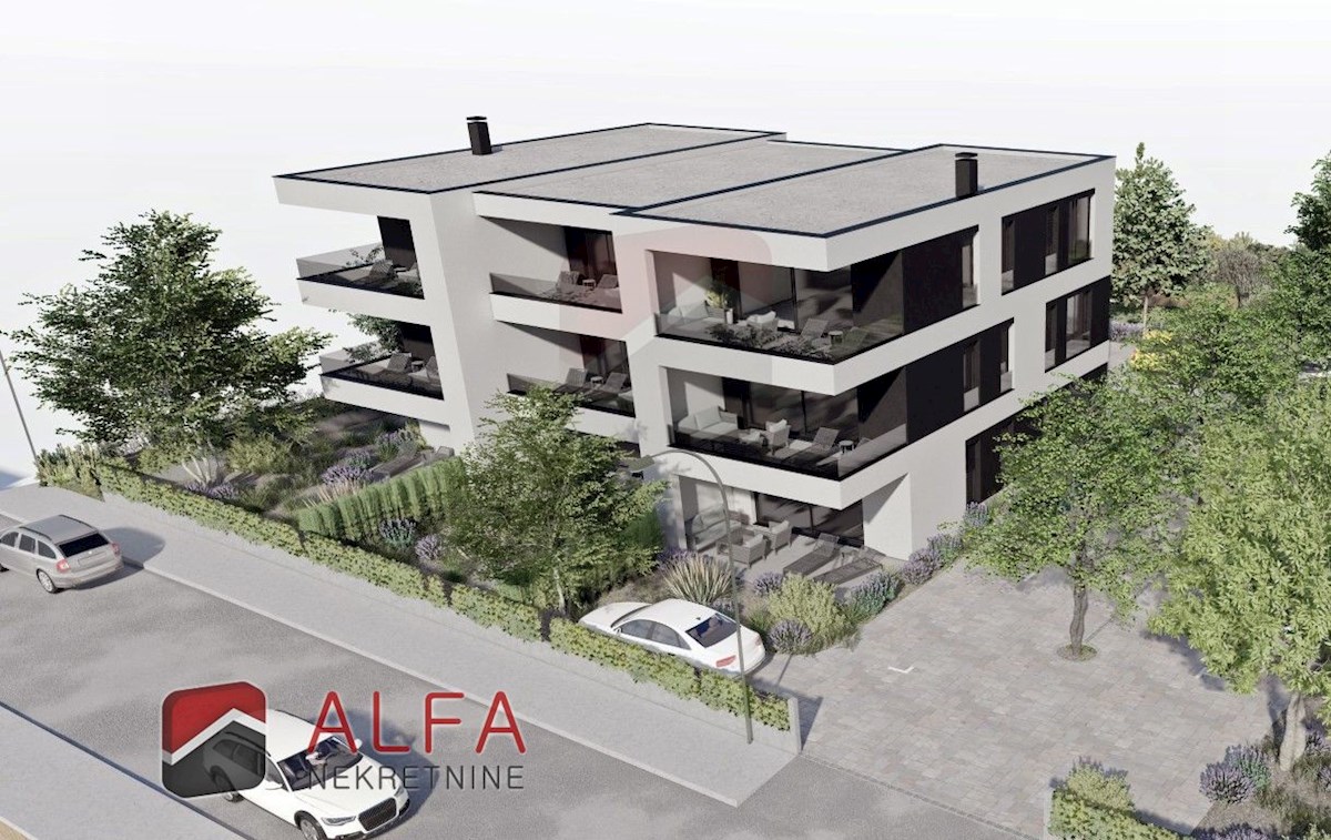 Hrvaška, Vodice, Srima – prodaja novo stanovanje, pritličje z vrtom, blizu morja