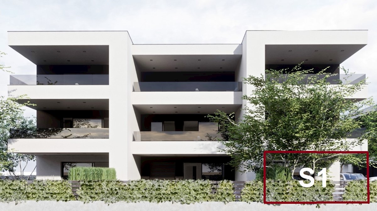 Hrvaška, Vodice, Srima – prodaja novo stanovanje, pritličje z vrtom, blizu morja