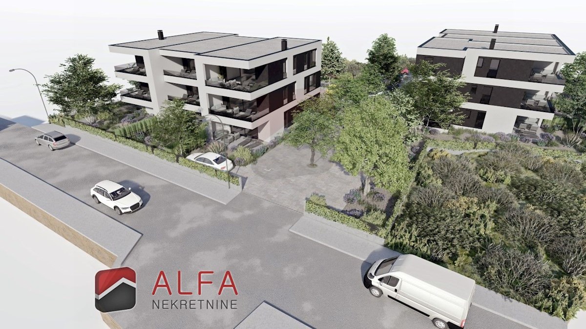 Hrvaška, Vodice, Srima – prodaja novo stanovanje, pritličje z vrtom, blizu morja