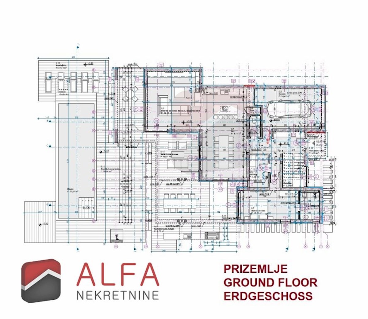 Hrvaška, Vodice – prodaja moderna vila z bazenom, garažo in panoramskim pogledom na morje