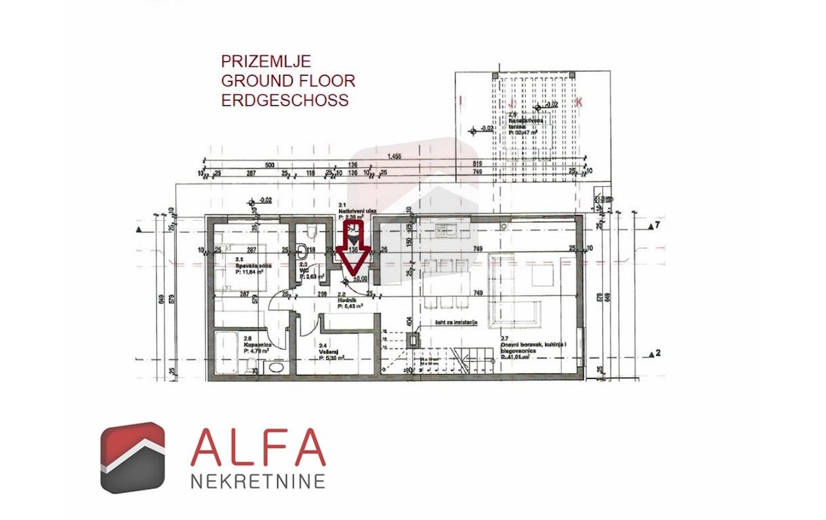 Hrvaška, Vodice, prodaja nova dvojna družinska hiša z bazenom