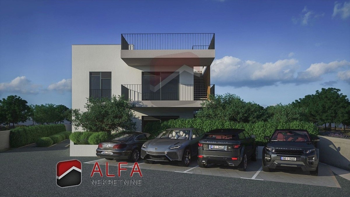 Hrvaška, Vodice, novogradnja, prodamo udobno stanovanje v pritličju, z bazenom in vrtom