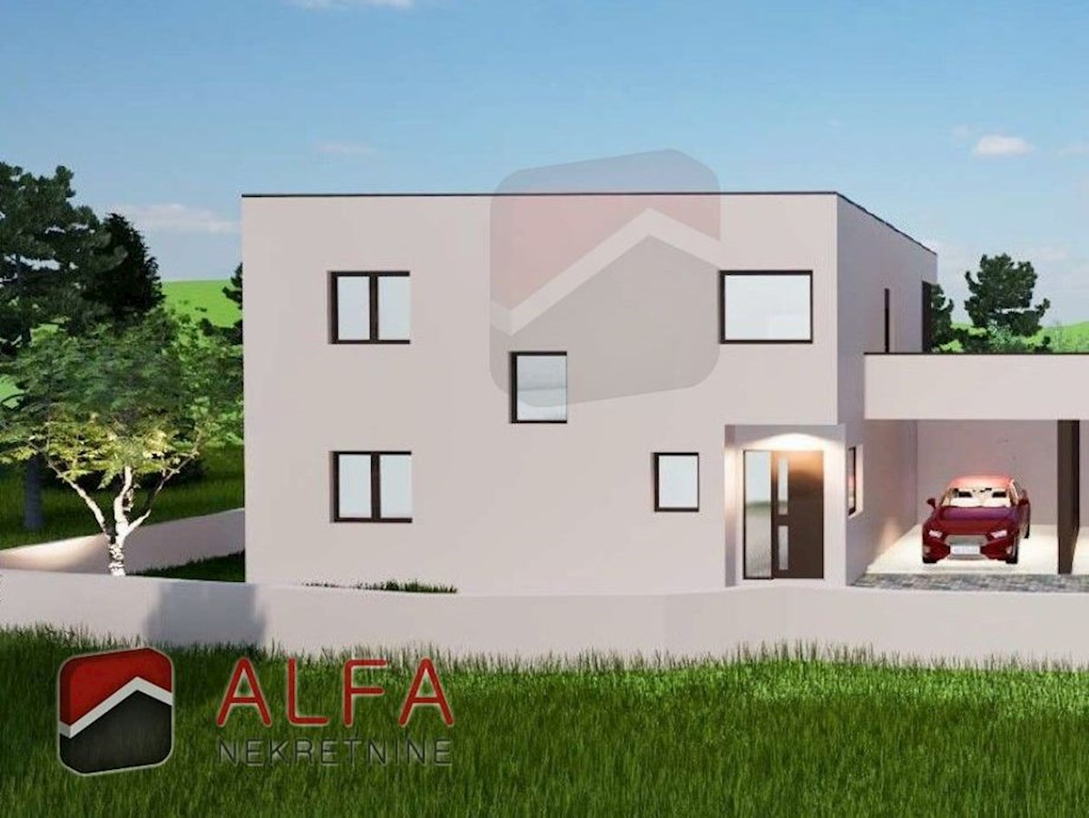 Hrvaška, Vodice – prodaja nova polpritlična hiša z bazenom in garažo