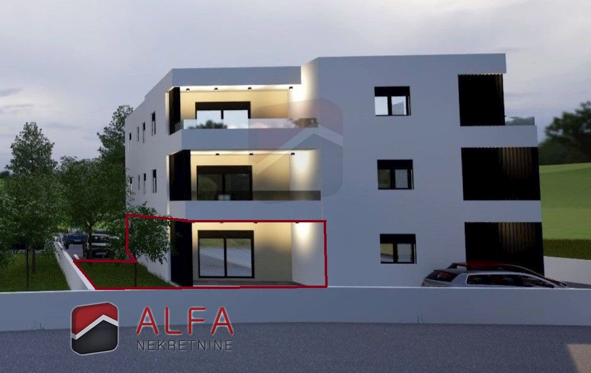 Hrvaška, Vodice, novogradnja, prodaja dvosobno stanovanje, pritličje, vrt