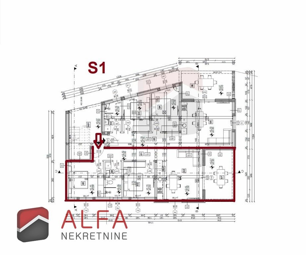 Hrvaška, Vodice, novogradnja, prodaja dvosobno stanovanje, pritličje, vrt
