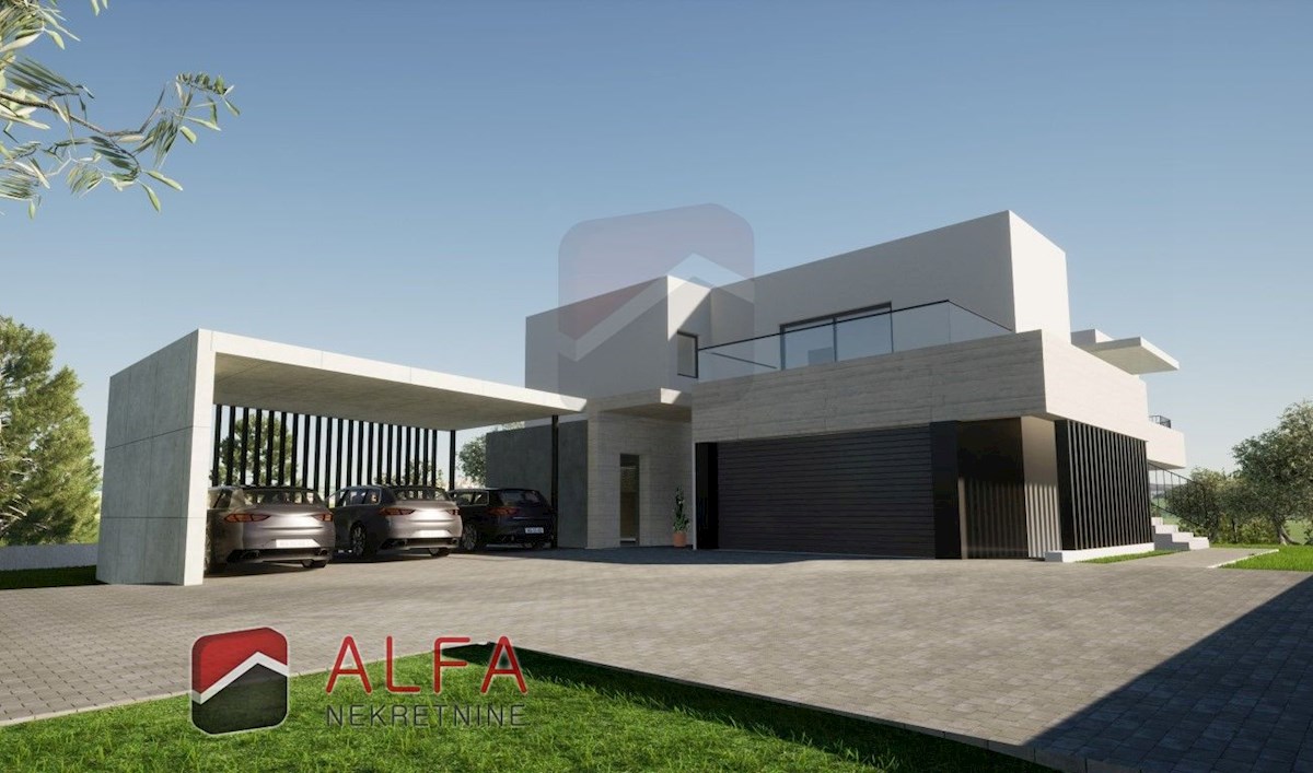 Hrvaška, Vodice – Impresivna vila z bazenom, garažo in odprtim pogledom na morje