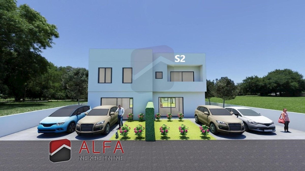 Hrvaška, Vodice – prodaja nova polpritlična dvonadstropna hiša z lastnim vrtom