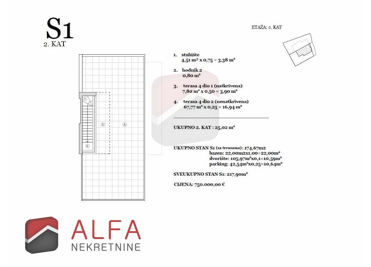 Hrvaška, Vodice – prodaja nova polpritlična hiša z bazenom in pogledom na morje