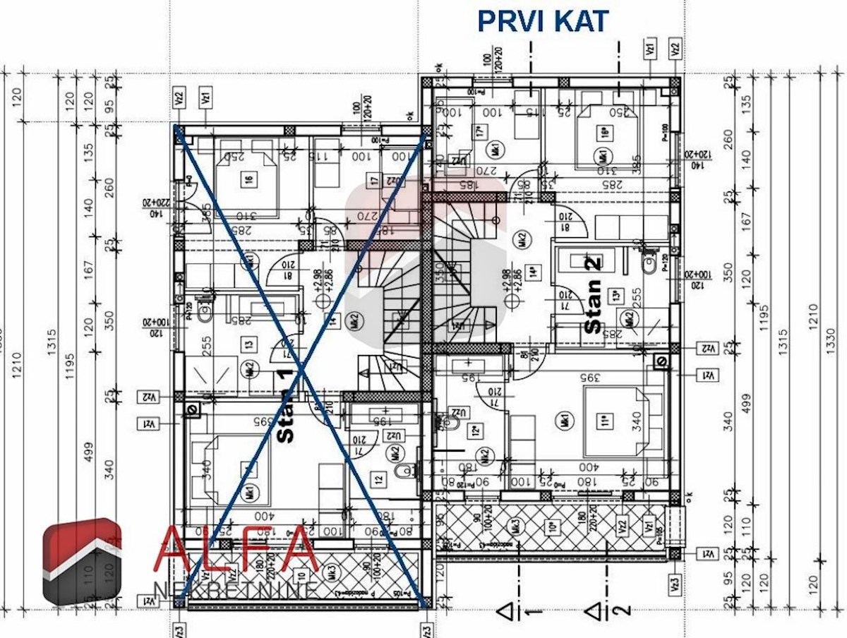 Hrvaška, Tribunj, prodajamo novo moderno hišo dvojček z bazenom in pogledom na morje