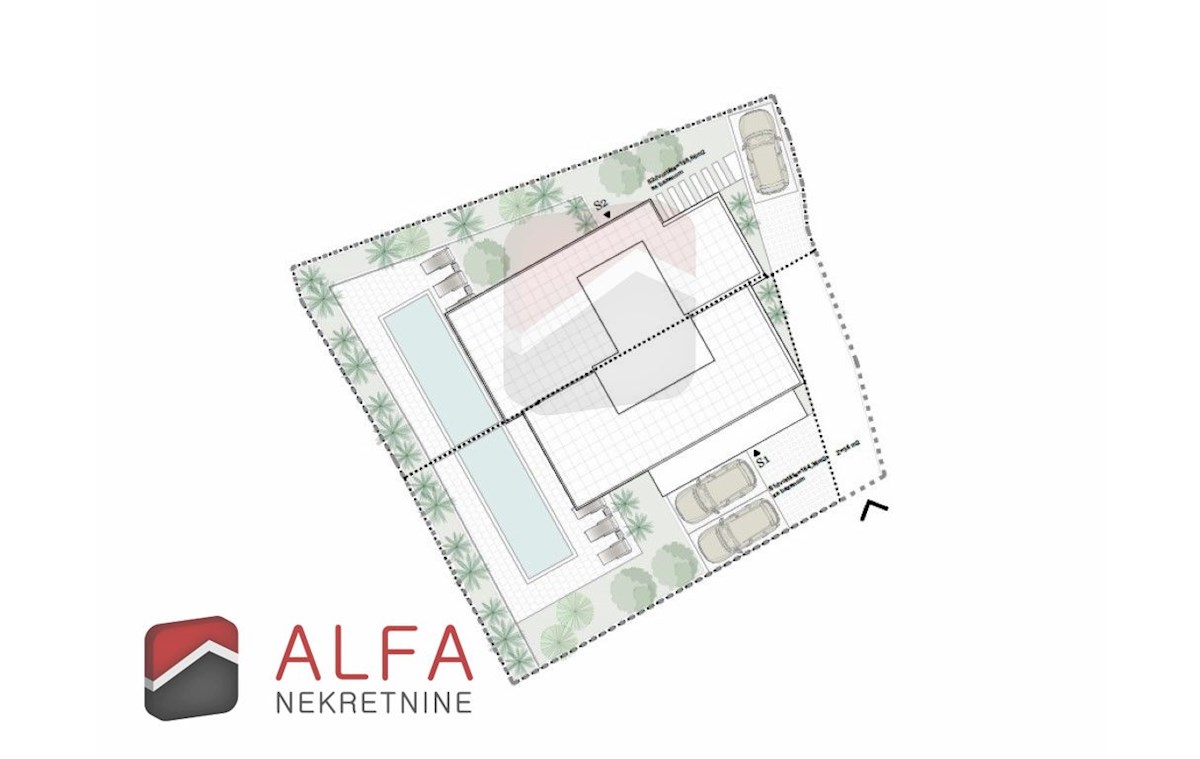 Hrvaška, Vodice – prodaja nova polpritlična hiša z bazenom in pogledom na morje