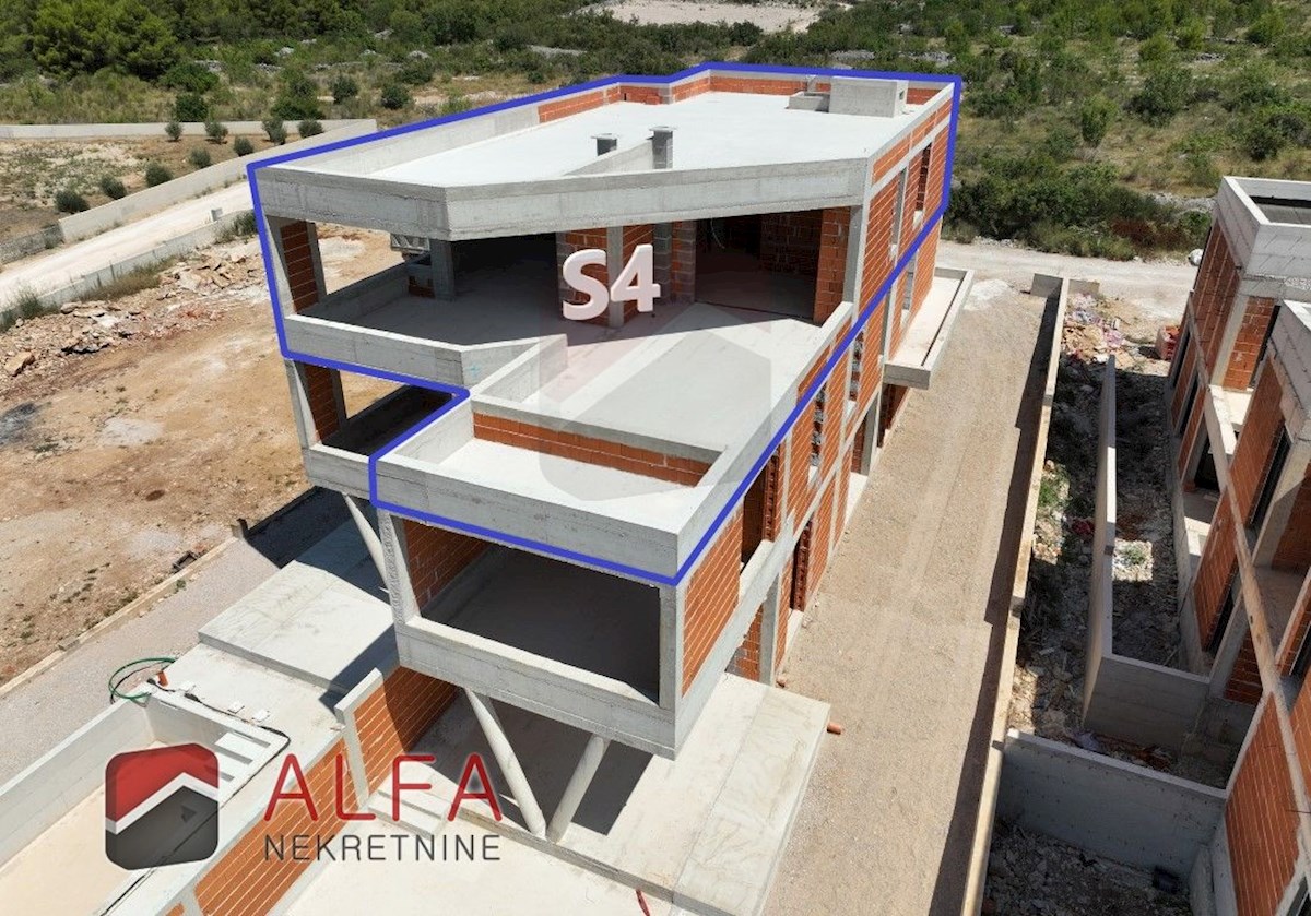 Hrvaška, Vodice, prodaja penthouse, drugo nadstropje, panoramski pogled na morje