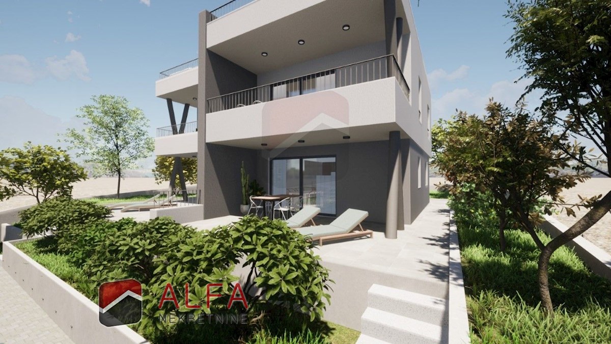 Vodice, novogradnja, prodaja dvosobno stanovanje, pritličje, vrt