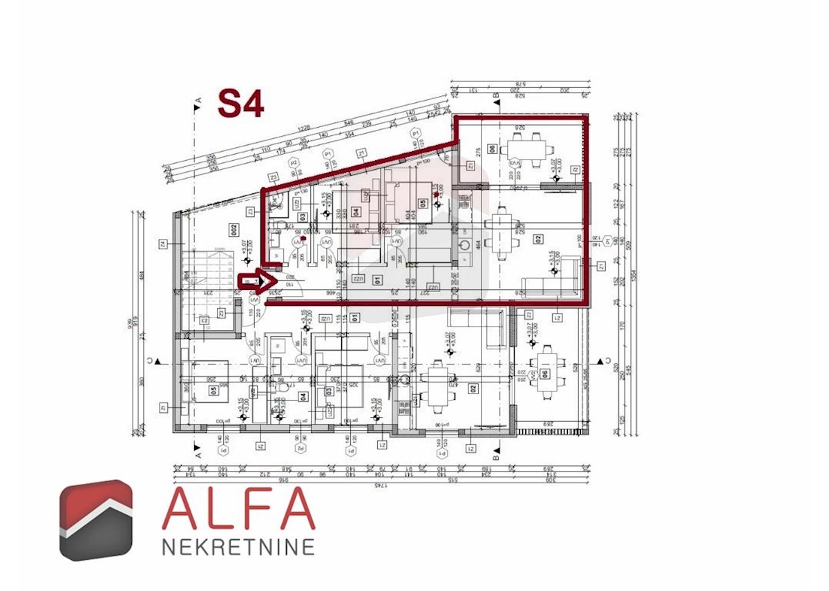 Hrvaška, Vodice, novogradnja, prodaja dvosobno stanovanje, prvo nadstropje