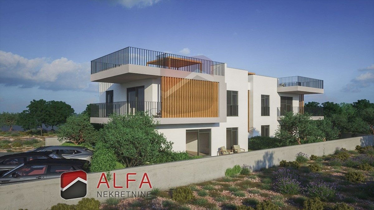 Hrvaška, Vodice, novogradnja, prodamo udobno stanovanje v prvem nadstropju + strešna terasa