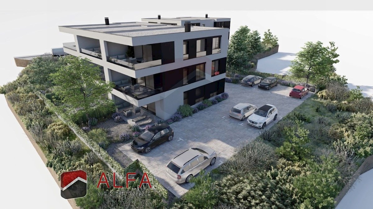 Hrvaška, Vodice, Srima – prodaja novo stanovanje, drugo nadstropje, dve parkirni mesti, blizu morja