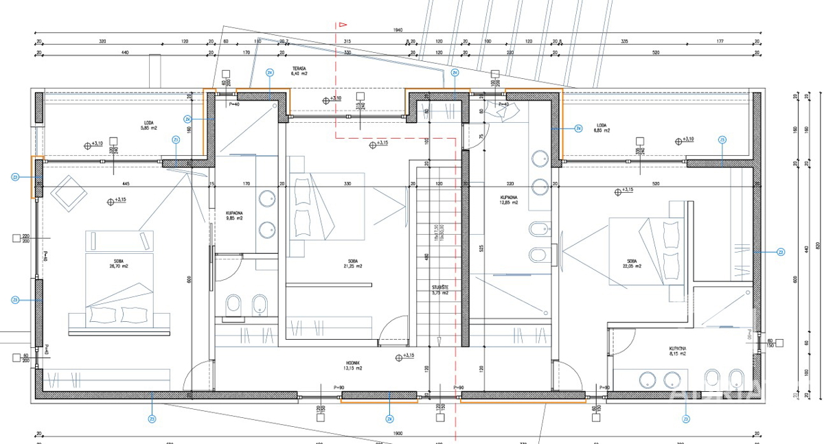 Vodice, moderna vila z wellnessom in panoramskim pogledom na morje