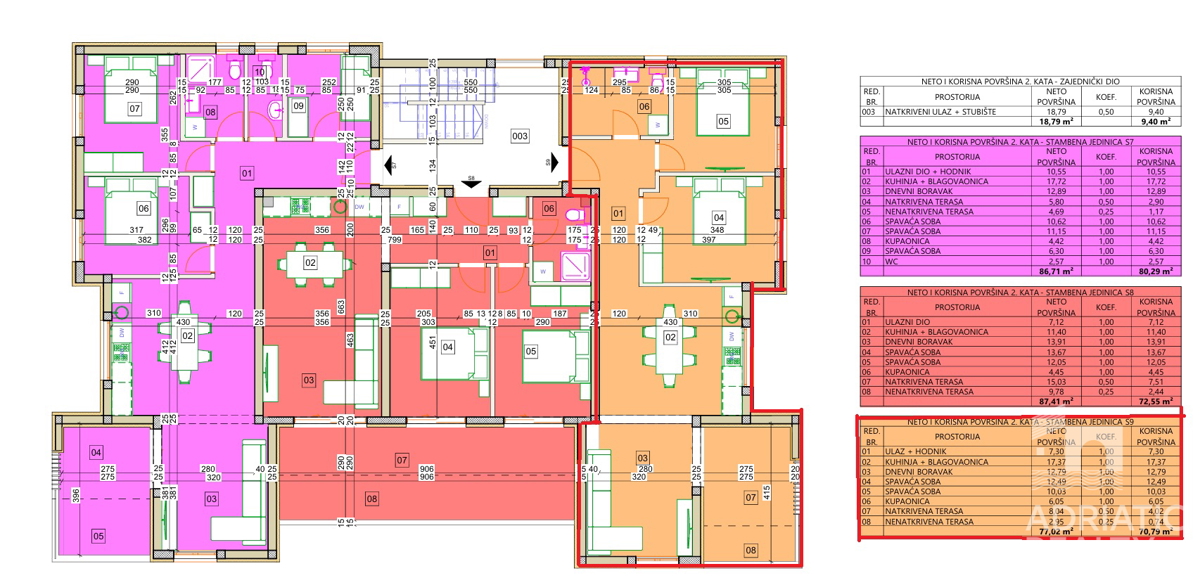 Vodice, enoprostorska stanovanje z vrtom na lepi lokaciji
