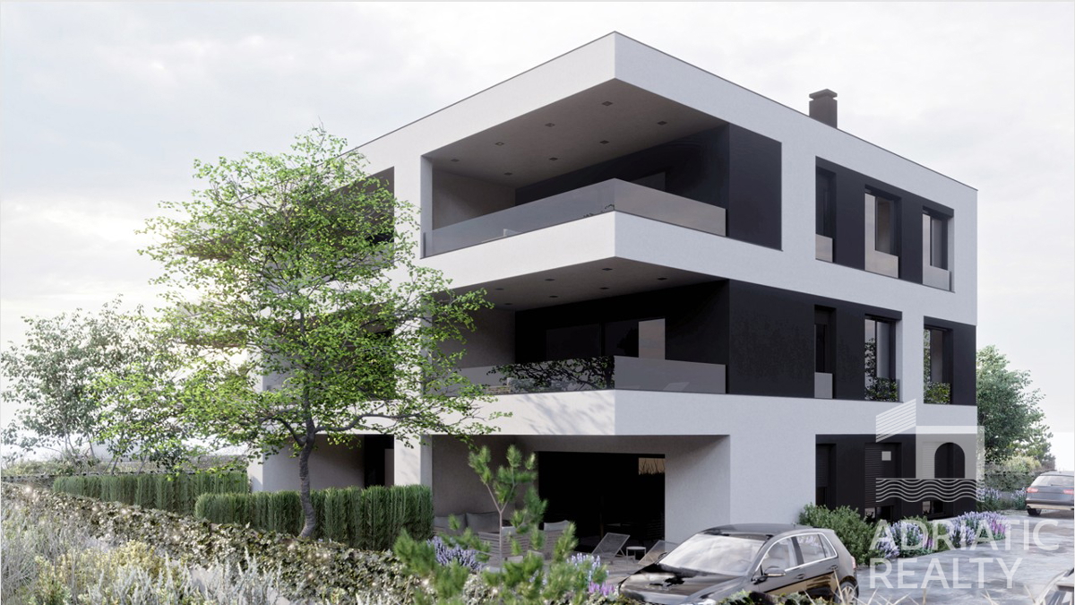 Srima, trisobno stanovanje z veliko teraso in vrtom 196,80 m2