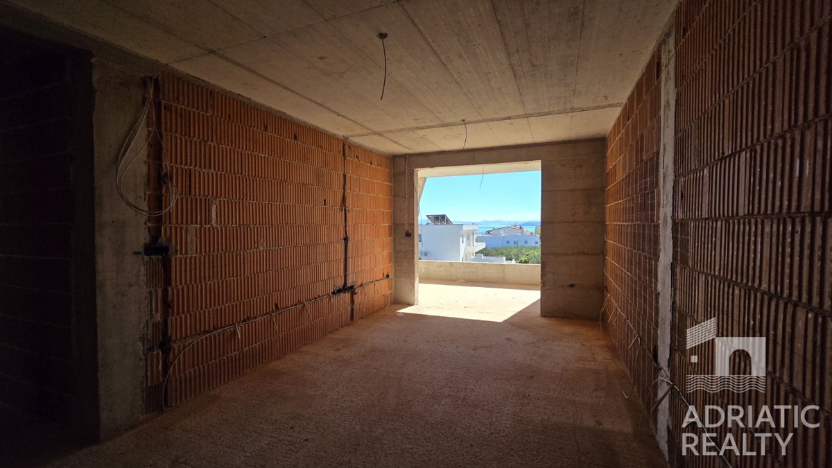 Vodice, dvosobno stanovanje z razgledom na morje