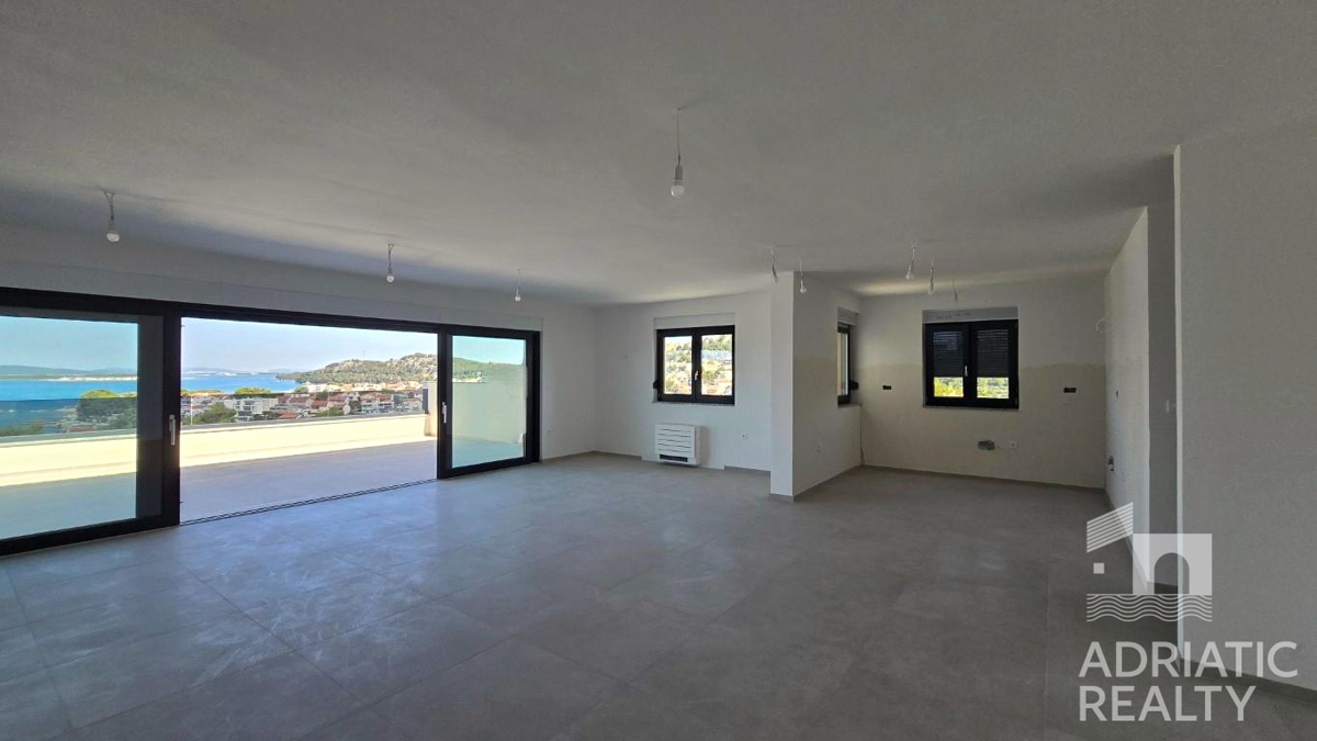 Žaborič, dvosobno ali trisobno penthouse stanovanje z osupljivim pogledom na morje