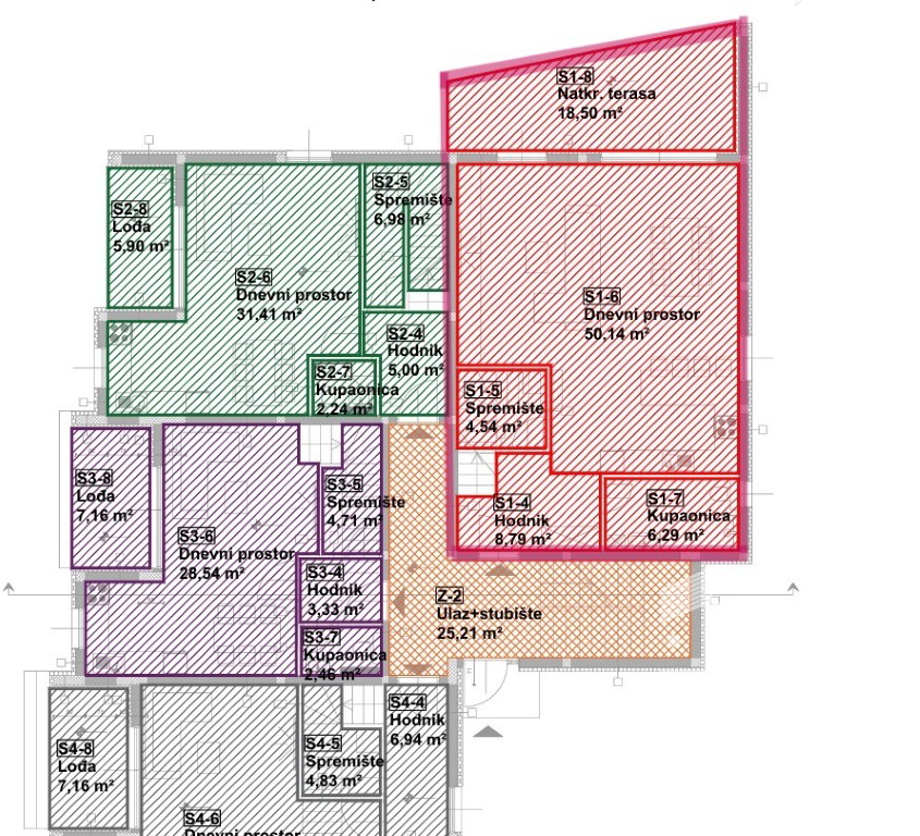 Vodice, sodobno dvoetažno stanovanje s prostornim vrtom in 2 parkirnimi mesti