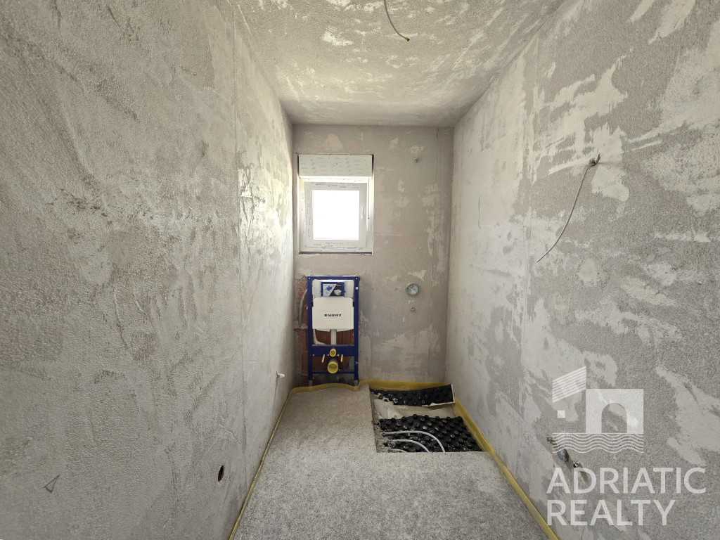 Brodarica, čudovit trosoben penthouse, 136,27 m2, pogled na morje