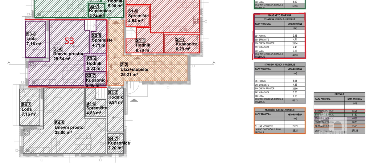 Vodice, dvonadstropno stanovanje z vrtom in 2 parkirnima mestoma