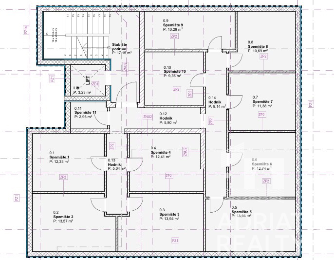 Vodice, stanovanje z dvema spalnicama in pogledom na morje