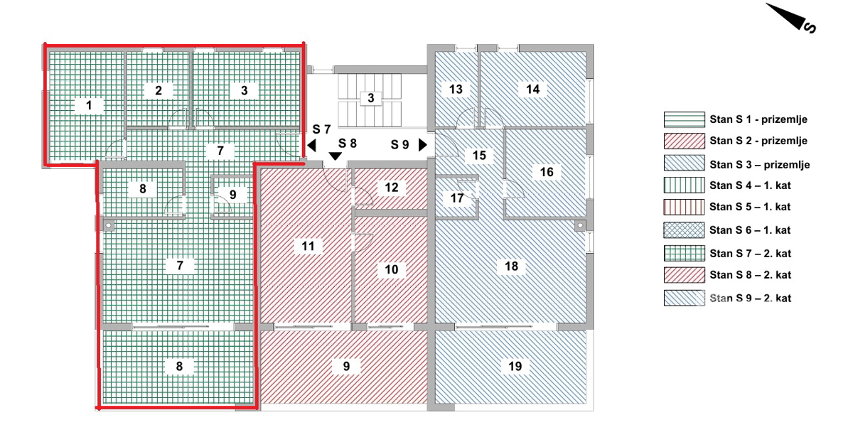 Srima, trisobno stanovanje z veliko teraso in vrtom 196,80 m2