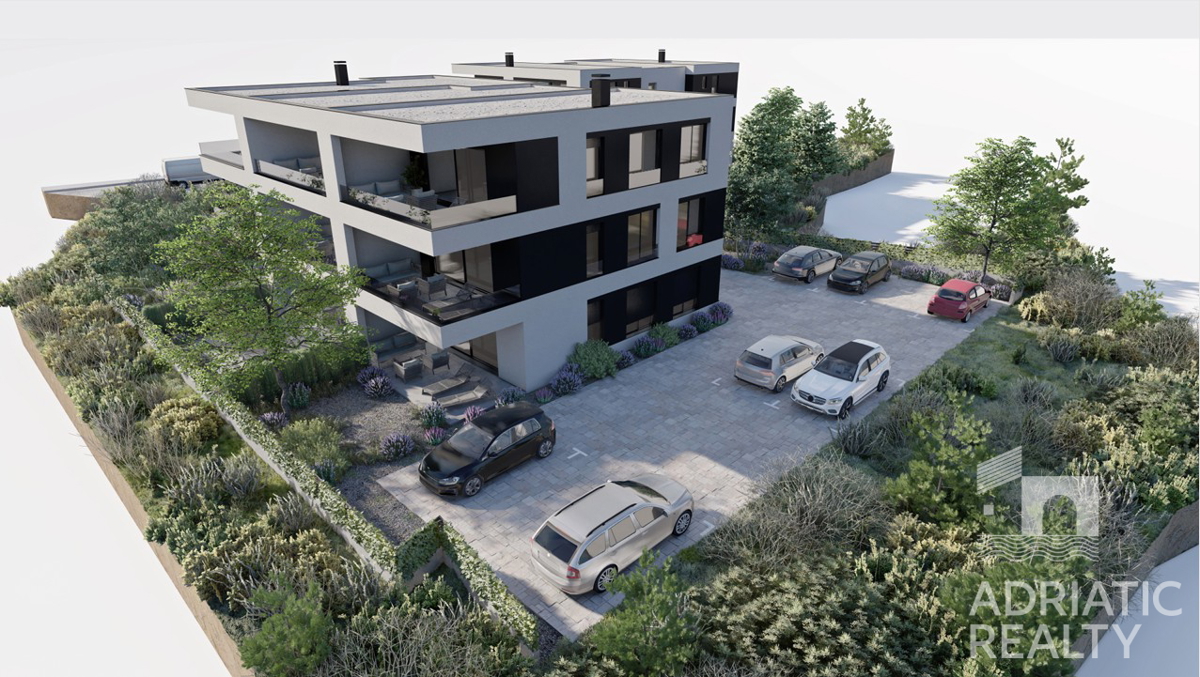 Srima, trisobno stanovanje z veliko teraso in vrtom 196,80 m2